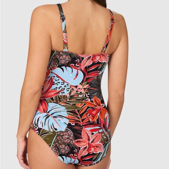 NipTuck Swim Louise Hot Tropics Floral twist front SZ 4 Women's swimsuit - Picture 2 of 11